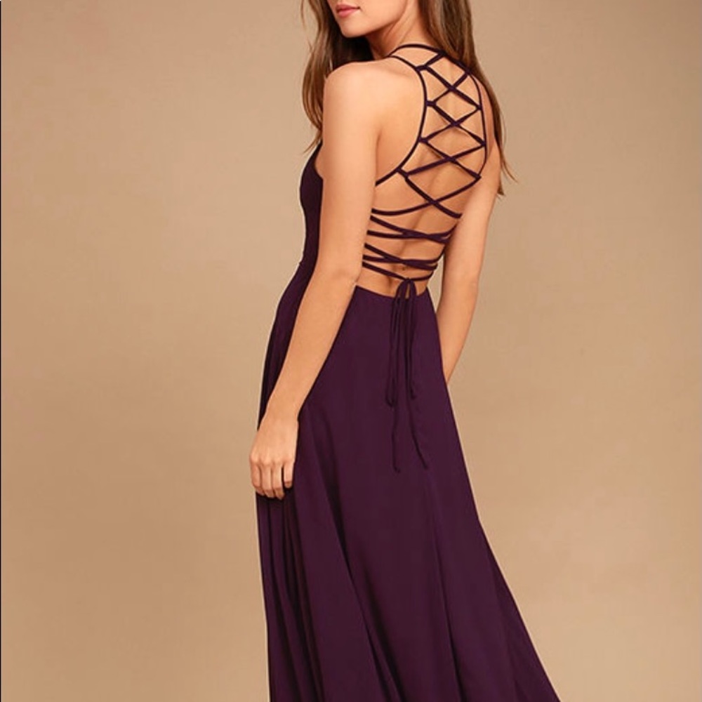Long dress magenta